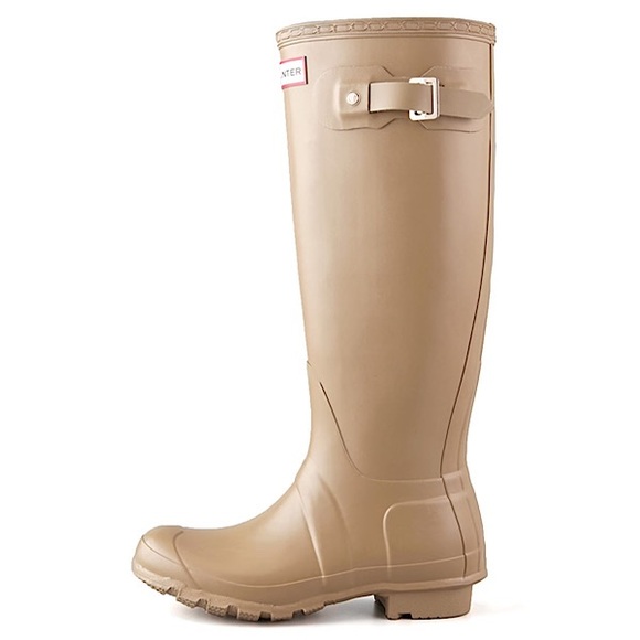 Hunter Original Tall Boots in Cafe Latte - Picture 2 of 12